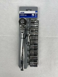 TEQ Correct TP8802A 1/2" Drive 12PC Pro Brand Ratchet Socket Set Metric - Picture 1 of 1