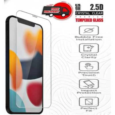 2.5D Glass For iPhone 6/7/8 11/12/13/14/15/16 PRO/MAX Gorilla Tempered Glass - Image 1 of 4