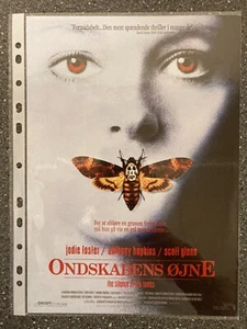 Il silenzio degli innocenti Jodie Foster, Anthony Hopkins 1991 comunicato stampa danese - Foto 1 di 2