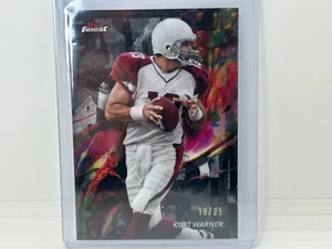 2024 Topps Finest - Rifrattore comune Kurt Warner #2 nero /25 - Foto 1 di 1