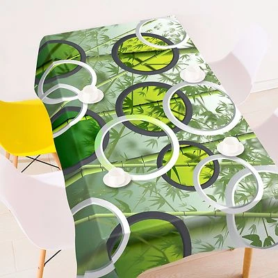 3D Circle Tablecloth Table Cover Cloth Birthday Party AJ WALLPAPER UK Lemon - Image 1 of 4