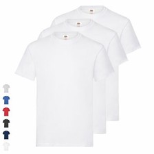 3er Pack Fruit of the Loom Heavy T Herren Basic T-Shirt Unisex NEU