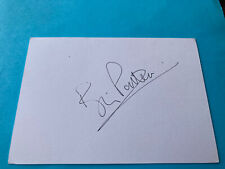Brian Patten - signed autograph card - Liverpool poet, VG
