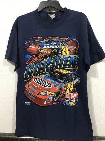 New Chase NASCAR T-Shirt Jeff Gordon Blue Size M  (11-TW-482) Cover