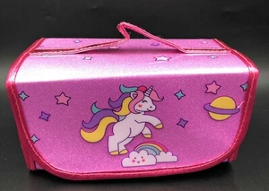 Hot Bee Empty Unicorn Portable Pencil Case Toy With Four Zippered Compartments - Picture 1 of 5