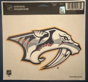 Officially Licensed Nashville Predators Sticker Ice Hockey Logo Decal 6"x3(+)" - Picture 1 of 1
