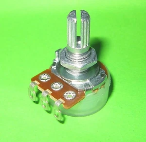 Caja cónica de audio Alpha 10K OHM registro, soldadura de eje dividido A10K potenciómetro EB de 17 mm - Imagen 1 de 4