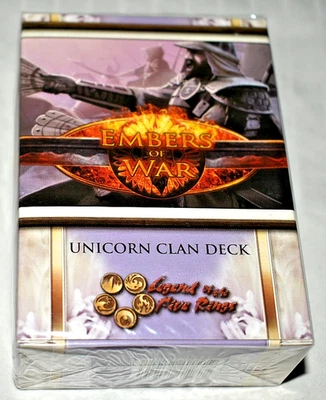 L5R Embers of War set: UNICORN Clan Starter Deck TCG CCG SEALED 2011 AEG - Image 1 of 4