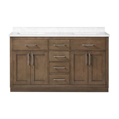 Ove Decors Athea 60 Athea 60" - Latte de almendras / Tapa de piedra de ingeniería Foto 1 de 4