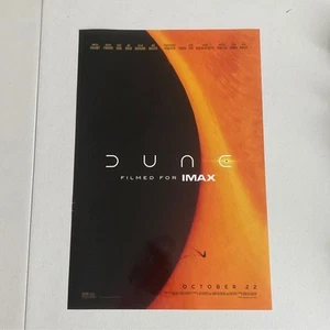 Dune 2021 Official Movie Poster IMAX Zendaya Timothee Chalamet - Picture 1 of 2