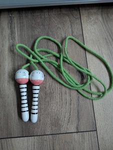 Springseil Zebra wenig benutzt Holz Kinder Steilspringen - Bild 1 von 6