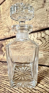 Decanter E&R corona d'oro Germania occidentale taglio a mano cristallo piombo VODKA vintage - Foto 1 di 15