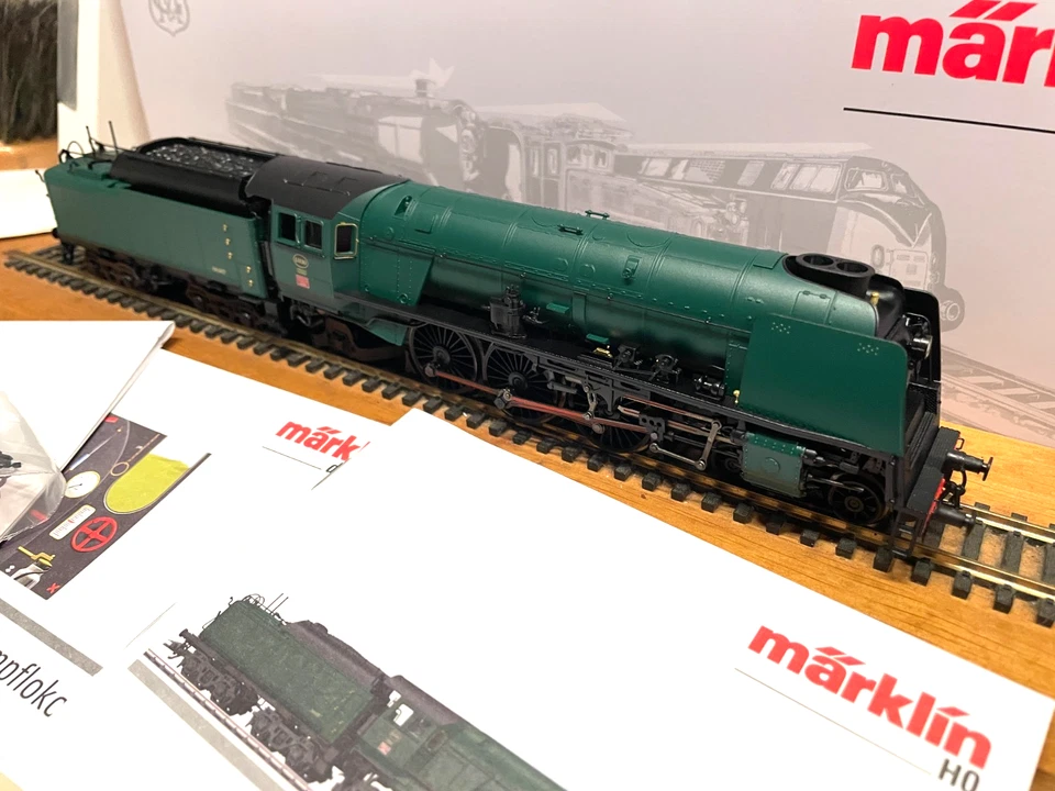 MÄRKLIN HO Dampf Rh 1.030 SNCB in Metall nr. 39480 in OVP MFX-Plus Sound Neuware - Bild 1 von 1