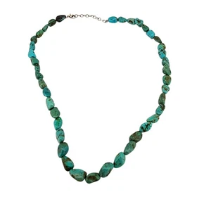 Türkis Perlen Halskette 17,5" lang - Bild 1 von 6