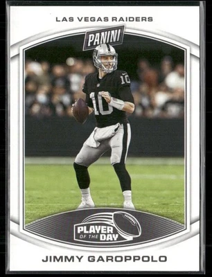 Jimmy Garoppolo 2023 Panini NFL Player of the Day Las Vegas Raiders #41 - Image 1 of 2