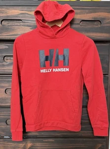 Helly Hansen Youth Red Pullover Hoodie Sweatshirt 12 - Picture 1 of 10
