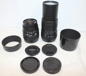 2x LENTES Sigma 28-80 mm f3,5-5,6 II + 100-300 mm DL Sony y Minolta montura A ¡Usadas en Excelente Condición! - Imagen 1 de 13