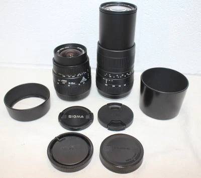 2x Sigma LENSES 28-80mm f3.5-5.6 II + 100-300mm DL Sony & Minolta A-Mount EUC! - Image 1 of 4