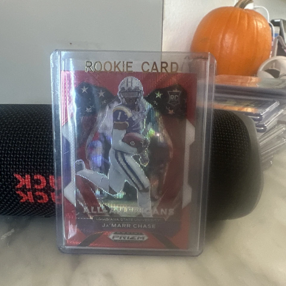 2021 Panini Prizm Draft Picks Collegiate #185 Ja'Marr Chase Ruby Wave 175/299 - Image 1 of 2