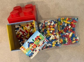 Lego MASSIVE Brick/bulk Lot 5 LBS 1500+ Pieces 4496 4628 Basic Set Lot