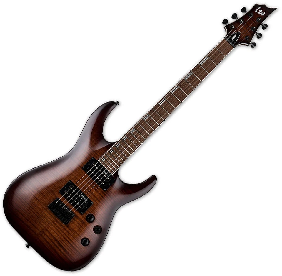 Guitarra elétrica ESP LTD H-200FM marrom escuro Sunburst B Stock - Imagem 1 de 1