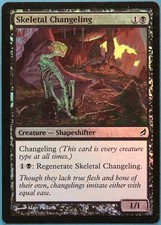 Skeletal Changeling FOIL Lorwyn PLD Black Common MTG CARD (ID# 228254) ABUGames