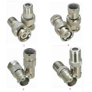 1Pcs F TV To BNC Male Plug & Female Jack RF Coaxial Adapter Connector 50ohm - Picture 1 of 25
