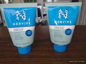 2 Nervive Pain Relieving Cream 3oz Targets Multiple Nerve Pain Receptors Exp7/25 - Picture 1 of 5