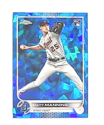 2022 Topps Chrome Sapphire #31 Matt Manning RC (TIGERS) ! - Image 1 of 3