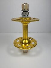 Vintage Suzue dated 2 L Gold BMX HUB 36 hole FRONT HIGH FLANGE and axle.