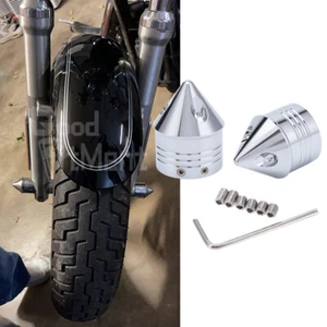 Front Axle Cap Nut Cover CNC Thick Cut For Harley Electra Street Glide Special - Picture 1 of 12