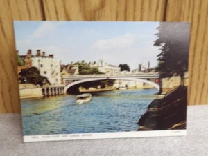 Vintage York River Ouse and Lendal Bridge England Postcard - Picture 1 of 2