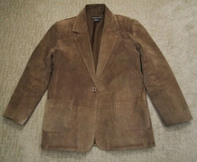 Savannah Blazer Women 8 Brown Suede Leather Western Coat Business Casual - Image 1 of 4