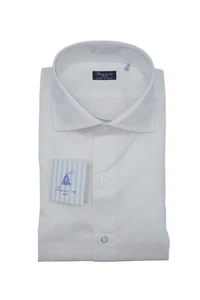 New FINAMORE Napoli HANDMADE Dress EDUARDO Shirt  Size 15.75 Us 40 Eu (FIN402) - Picture 1 of 2