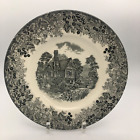 Wedgwood Romantic England Black Gray Huddington Court 8-inch Salad Plate