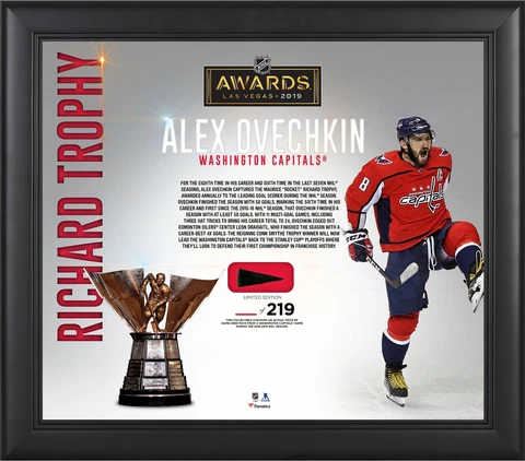 Game Used Alex Ovechkin Capitals Puck Collage Cover