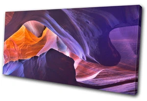 Landmarks Sandstone Caves SINGLE CANVAS WALL ART Picture Print VA - Picture 1 of 1