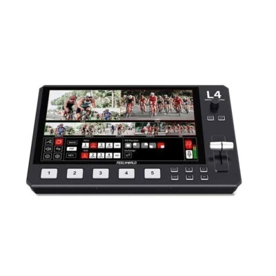 FEELWORLD L4 Video Switcher 10.1-inch LCD Touch Screen Video Mixer USB3.0 - Image 1 of 4