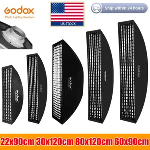 US Godox 22x90cm 30x120cm 80x120cm 60X90cm Grid Honeycomb Softbox Studio Flashes - Picture 1 of 27