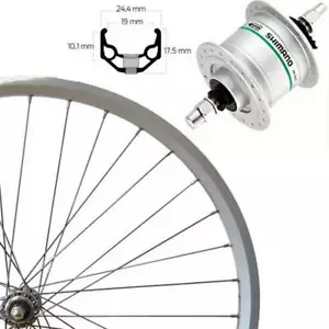 Rigida Vorderrad 26" ZAC19 DE + Nabendynamo DH-3N20 Fahrrad BIKE silber Dynamo - Bild 1 von 1