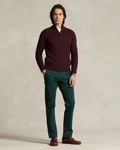 Polo Ralph Lauren Stretch Slim Fit Chino Trouser 32W 32L College Green 2750G - Picture 1 of 5
