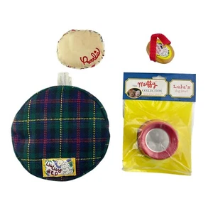 Muffy Vanderbear Lulu La Cama del Perro Almohada Cuenco y Cepillo De Colección Años 90 - Imagen 1 de 12