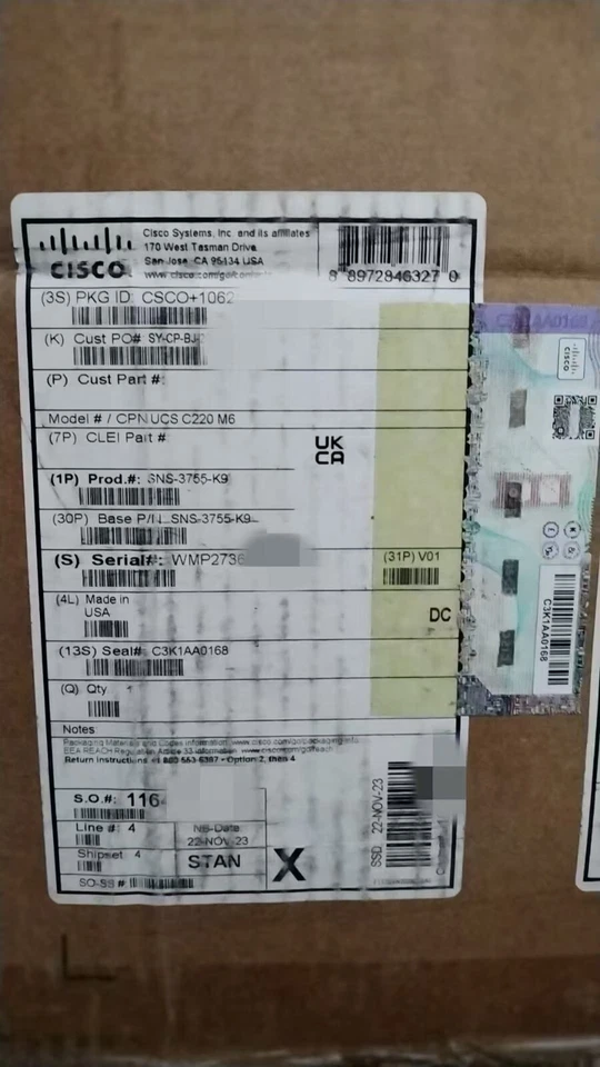 SNS-3755-K9 Medium Secure Network Server for ISE Applications - Image 1 of 1