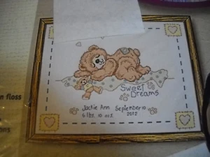 Sweet Dreams Bear Collection Counted Cross Stitch Kit by Janlynn 999-2001 - Picture 1 of 3
