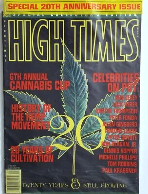 HIGH TIMES SEALED MAGAZINE 6TH CANNABIS CUP 20TH ANNIVERSARY HIPPIE ZINE PRINT - Image 1 of 4