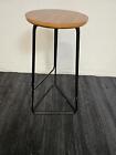 Stool Wooden Top And Metal Leg (3fc-29a-e2f)