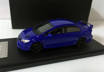 Rare!! Mugen RR Honda Civic TYPE-R 1/43 Scale Resin Model Car Blue - Image 1 of 4
