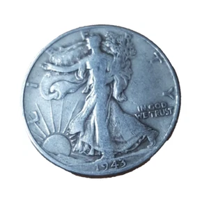 ½ Half Dollar Walking Liberty Silver Coin 1943 P Philadelphia Mint 50C KM#142 - Picture 1 of 13