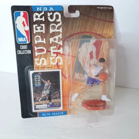 98/99 Stockton Utah Jazz Superstars Court Collection NBA Super Stars NEW Cover