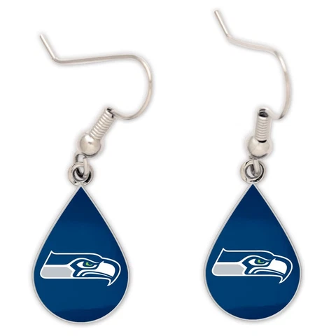 Seattle Seahawks Tear Drop Earrings Cover